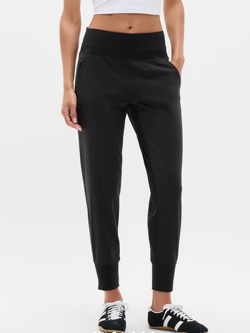 Athleta Venice high rise black jogger size Small